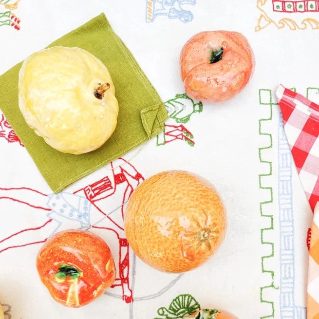Ceramic Saturn Peach Fruit