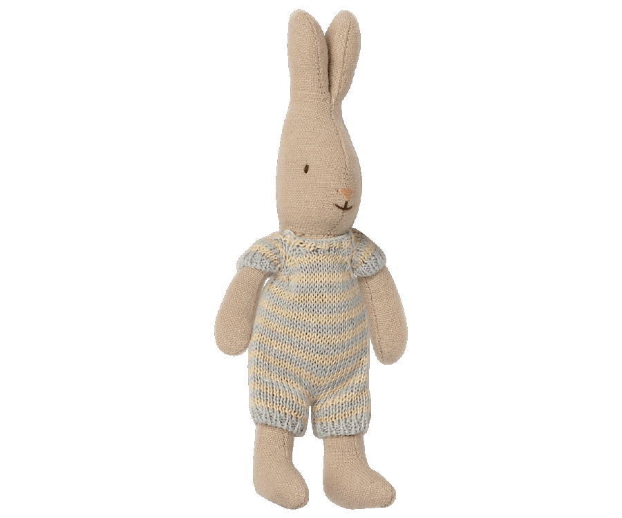 Rabbit in Carrycot-Pale Blue