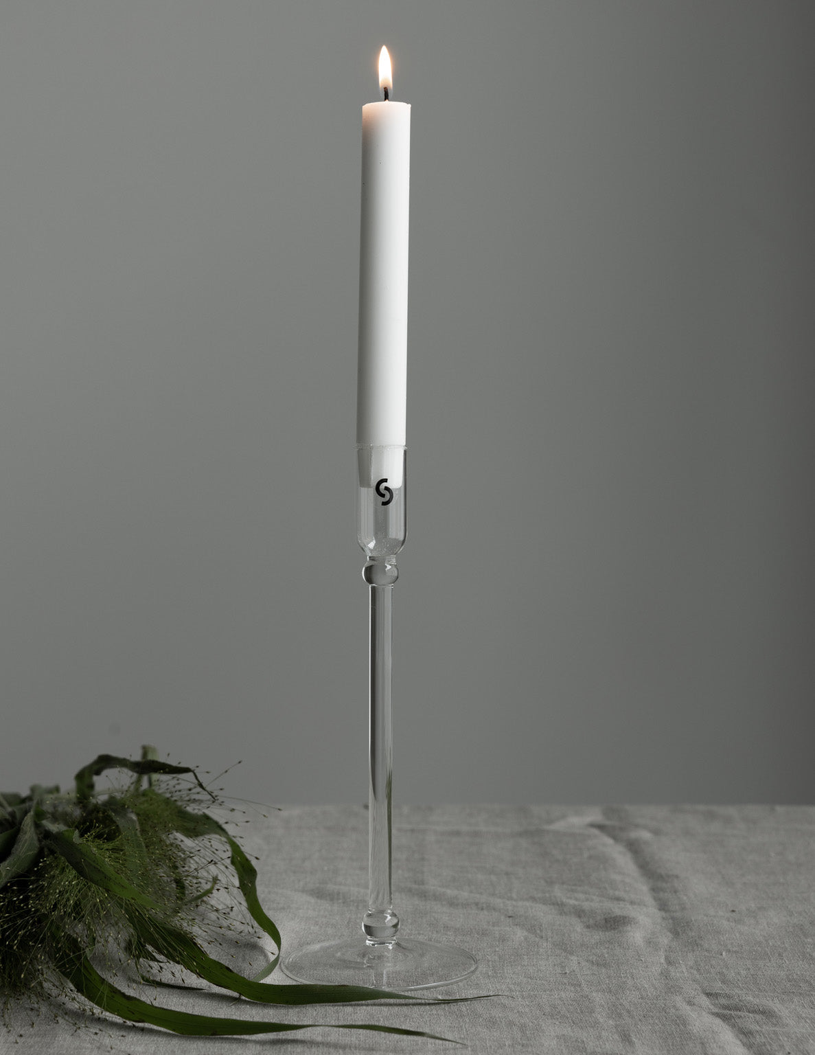 Glass Candlestick / Large