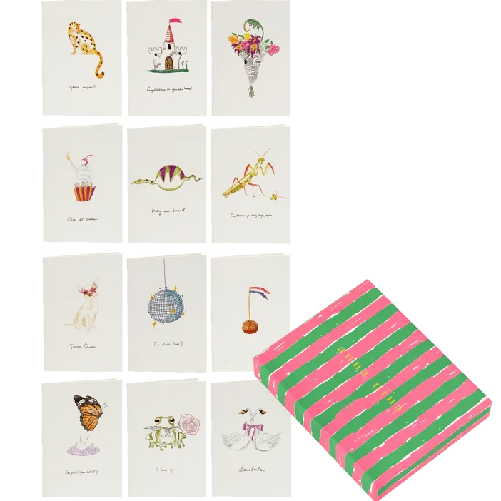 Box of Greetings Cards-12 assorted