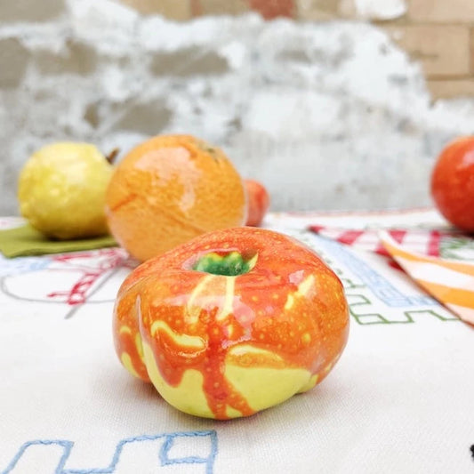 Ceramic Saturn Peach Fruit