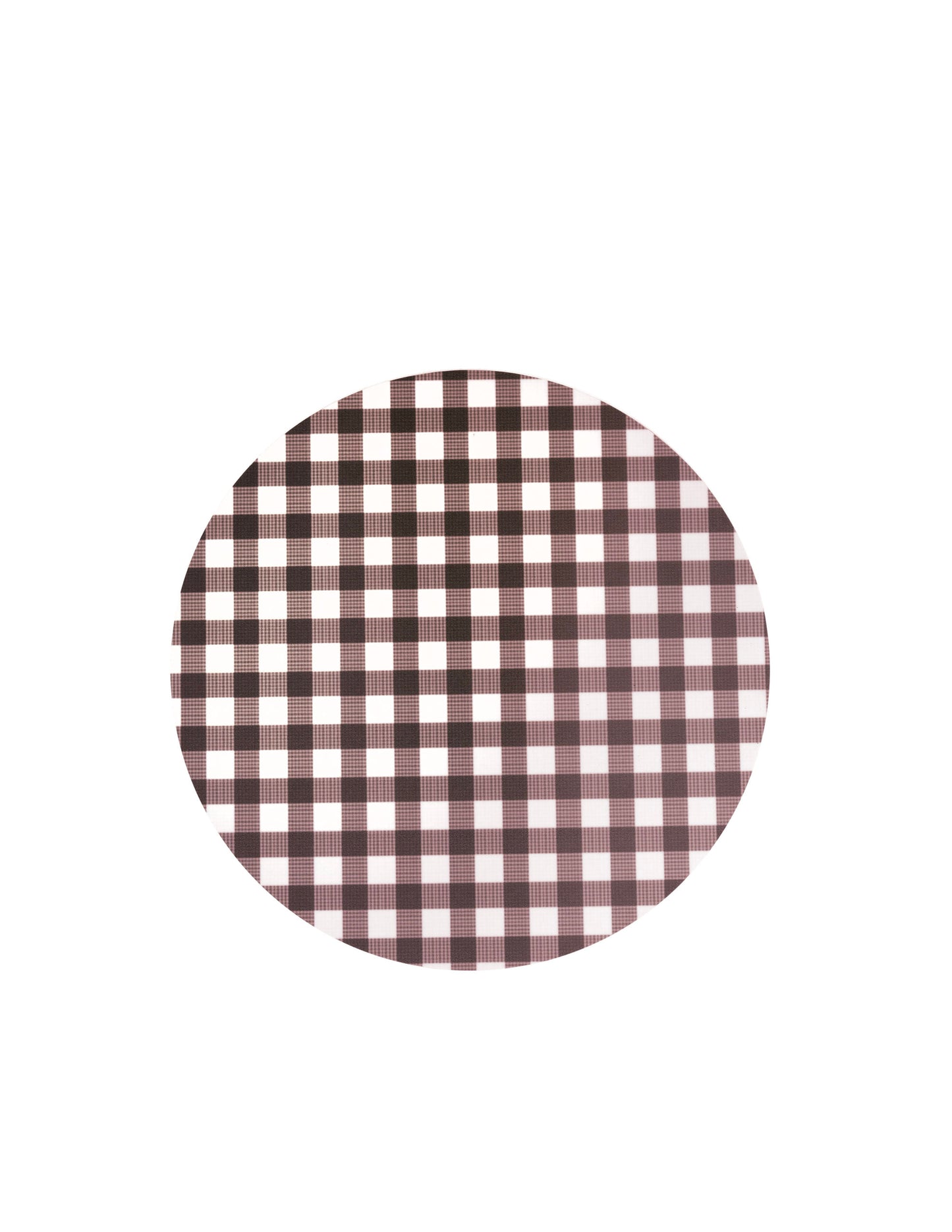 Round Red Gingham Trivet
