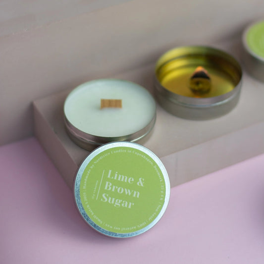 Mini Scented Soy Candles-Lime & Brown Sugar