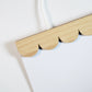 Scalloped Maple Magnetic Picture Hanger