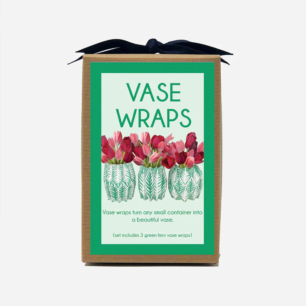 Fern Paper Vase Wraps