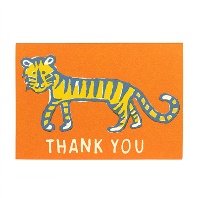 Small Card Thank you Little Tiger