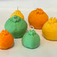 Soy Wax Orange Shaped Scented Candle / Green