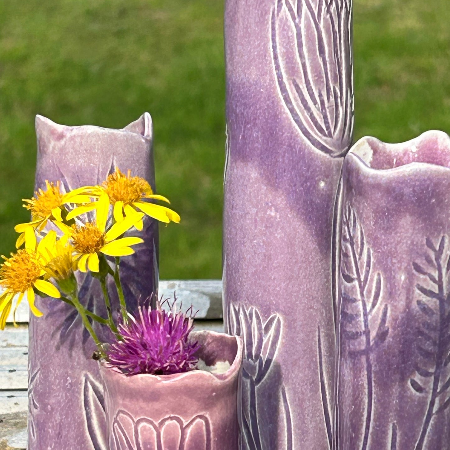 Lavender Slender Bud Vase