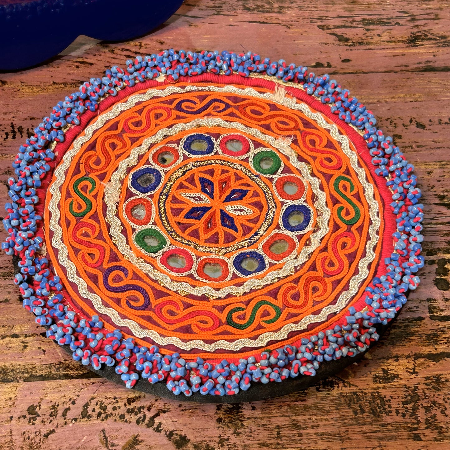 Jantar Beaded Mat Medium / Orange