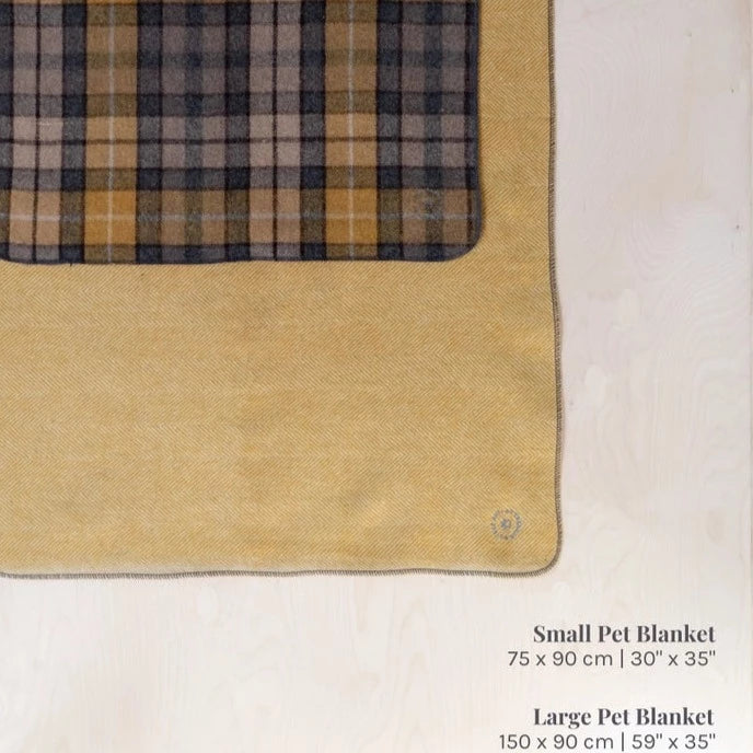 Recycled Wool Large Pet Blanket in Buchanan Antique Tartan