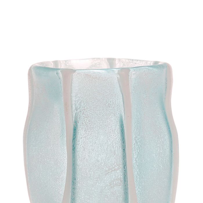 Turquoise Glass Opaque Vase