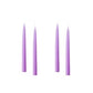 Pair of Pastel Purple Hand Dipped Taper Candles/Short