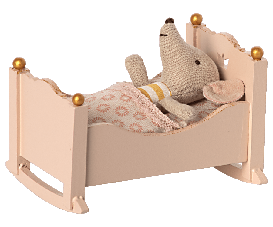 Cradle, Baby Bunny/Mouse-Pink