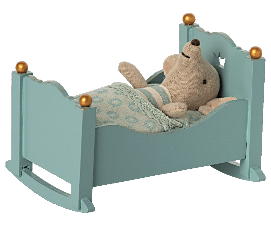 Cradle, Baby Bunny/Mouse-Blue