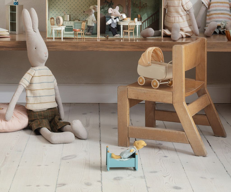 Cradle, Baby Bunny/Mouse-Blue