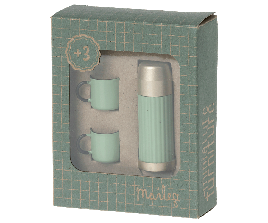 Thermos and Cups-Mint