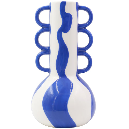 Vase Tomas- Bold and Blue