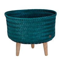Up Low Basket with Wooden Legs