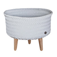Up Low Basket with Wooden Legs