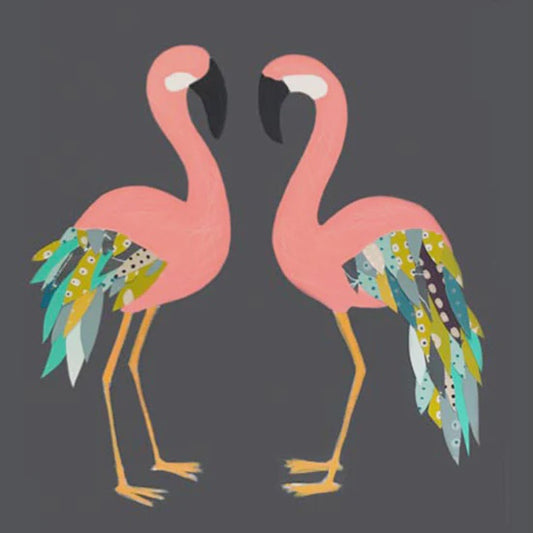 Flamingos Party card