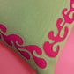 Matisse Branch Cushion - Green and Pink
