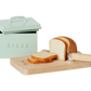 Miniature Bread Box with Cutting Board & Knife