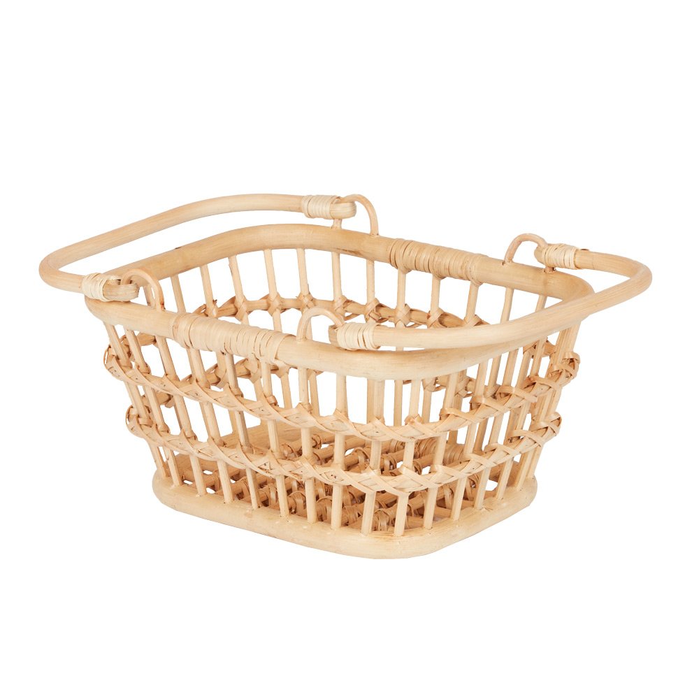 Rattan Tarry Basket- Wheat