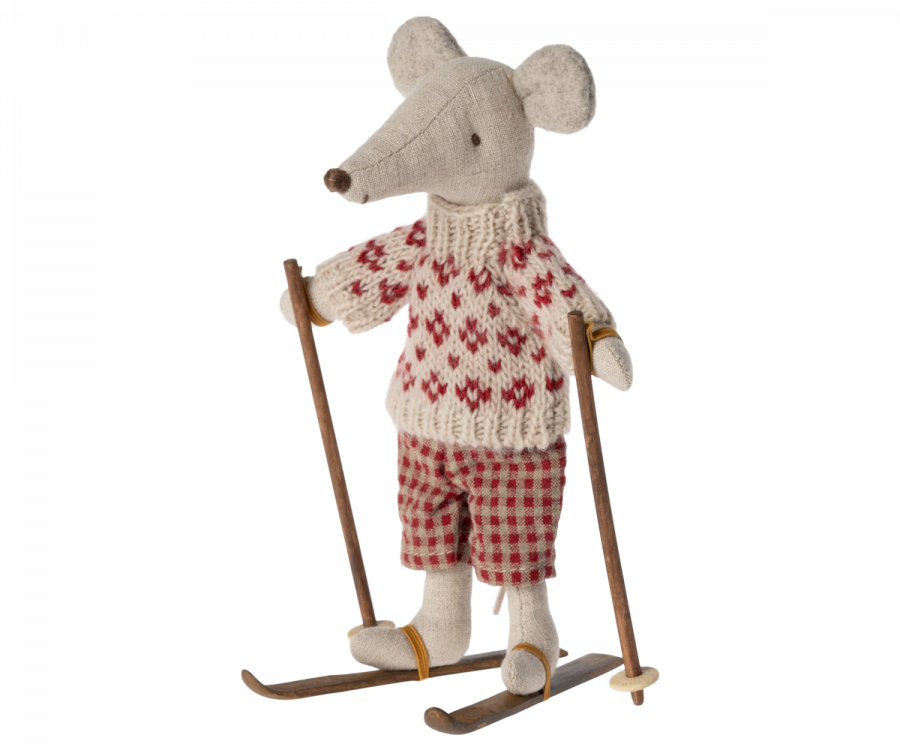Ski & Ski Pole Set- Mum & Dad Mouse