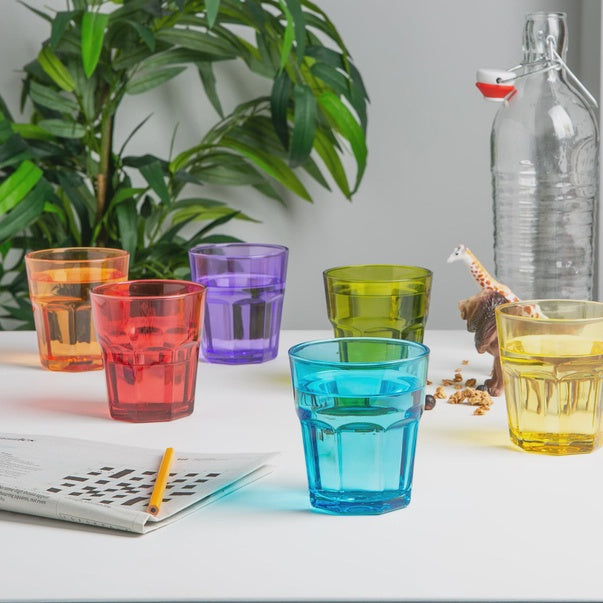 Coloured Water Glass - 305ml-Red