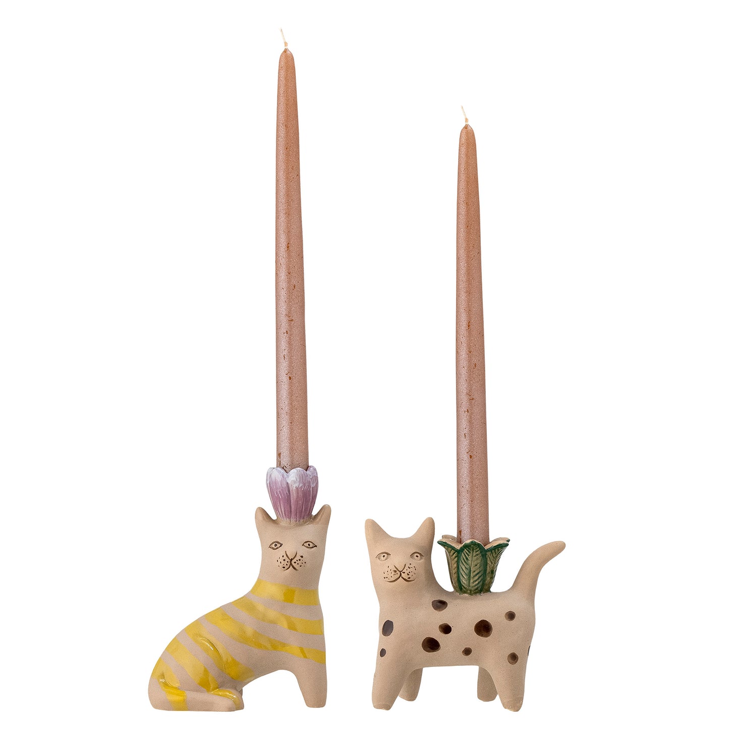 Mamie Cat Candlesticks Set of 2