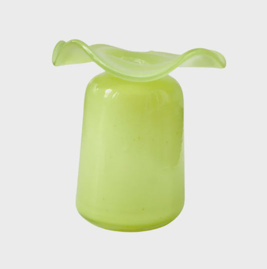 Mini Ruffles Vase-Light Green