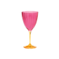 Jazzy Pink Wine Glass