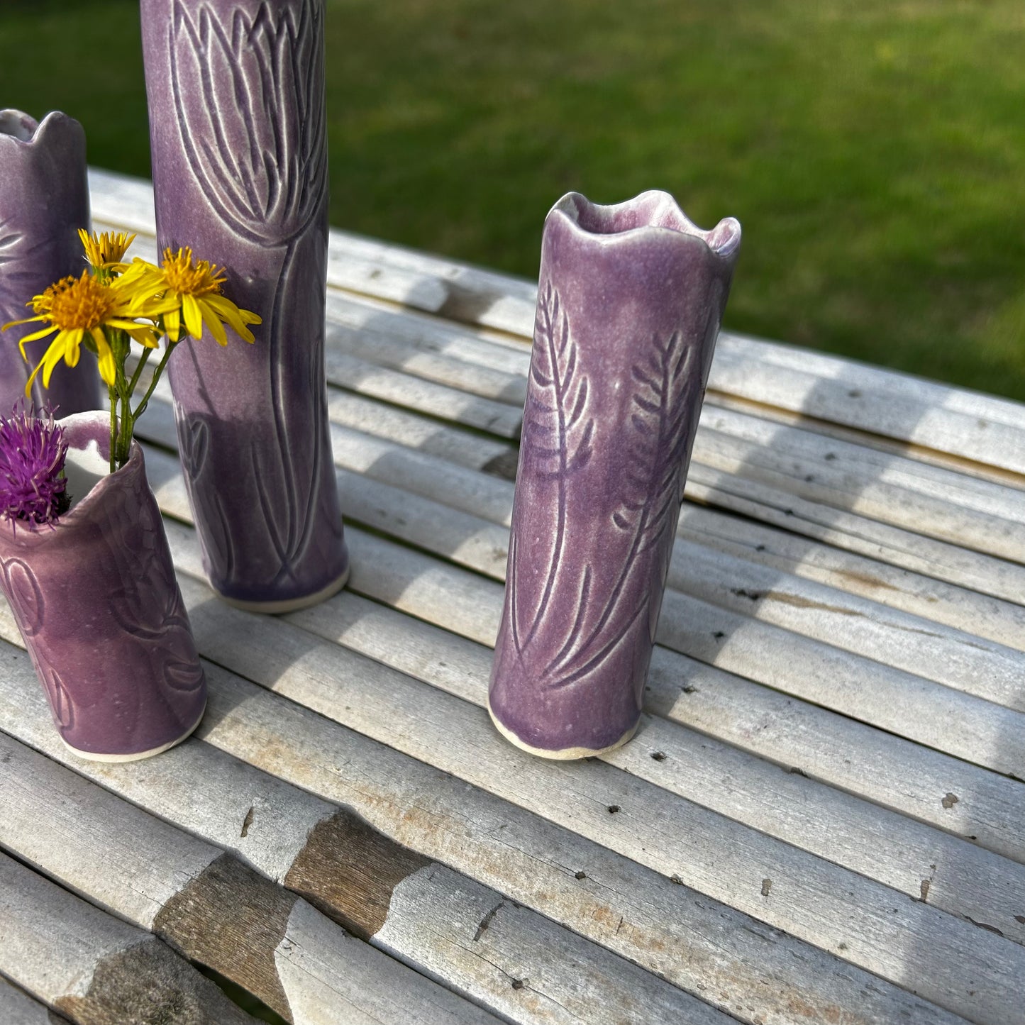 Lavender Slender Bud Vase