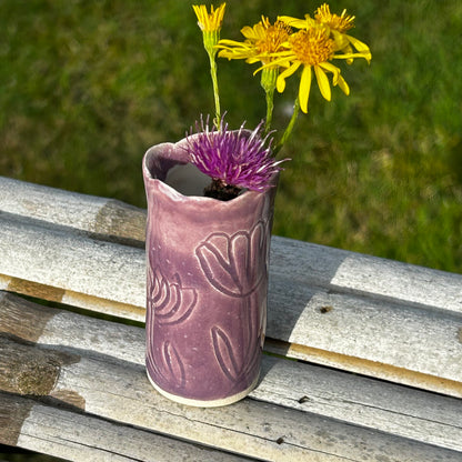 Lavender Slender Bud Vase