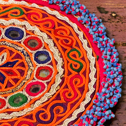 Jantar Beaded Mat Medium / Orange