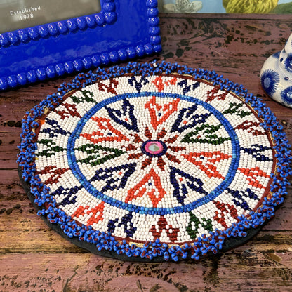 Jantar Beaded Mat Large / White