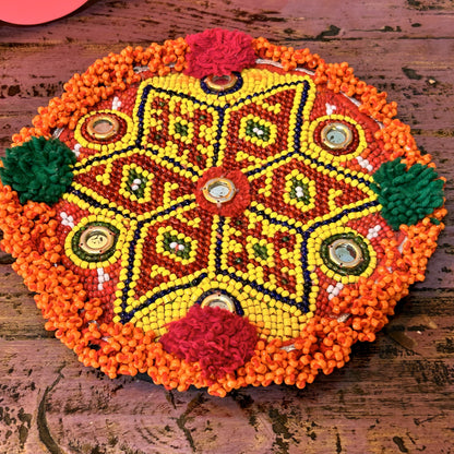 Jantar Beaded Mat Medium / Yellow