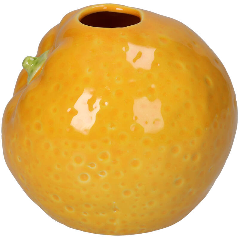 Orange Earthenware Vase