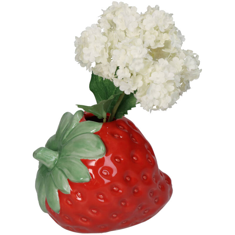 Strawberry Earthenware Vase