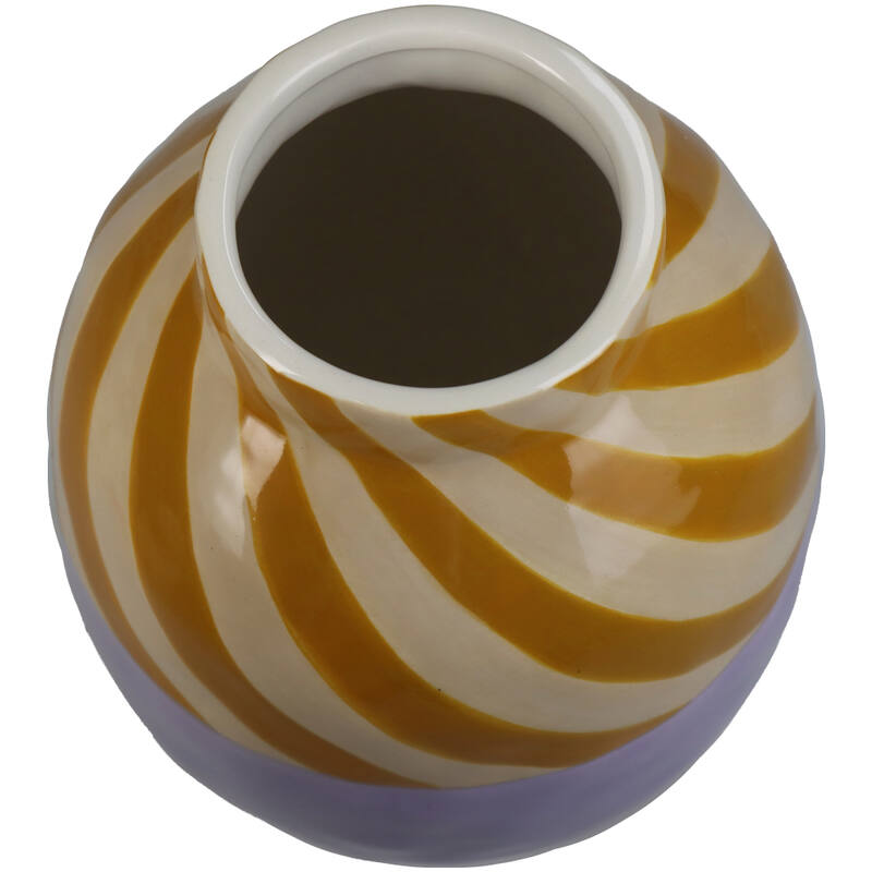 Dolomite Lilac Striped Vase