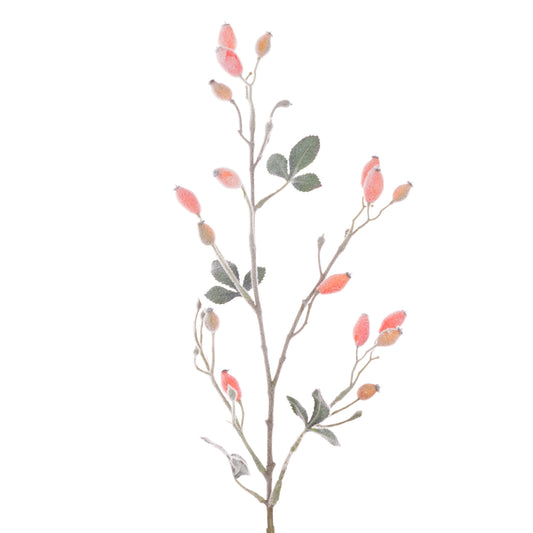 Frosted Rosehip Spray 79cm