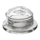 Round Glass Bee Butter Dish
