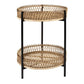 Bamboo Side Table Nat & Black