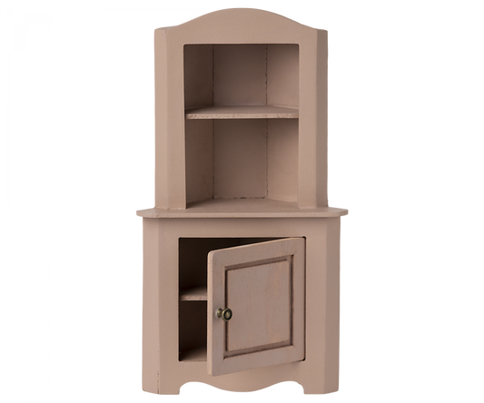 Miniature Corner Cabinet- Rose
