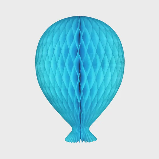 Honeycomb Balloon 30cm Bright Blue