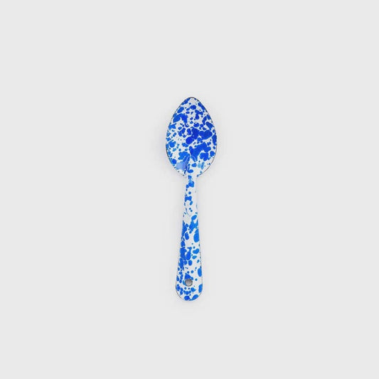 Blue Splatter Medium Spoon