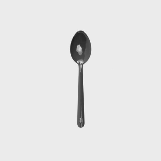 Vintage  Pacifica Grey Enamel Large Serving Spoon
