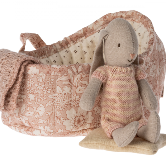 Bunny in Carrycot - Pink