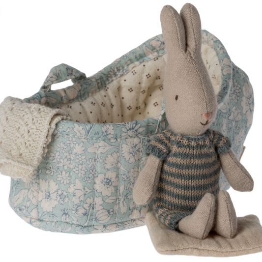 Rabbit in Carrycot-Grey