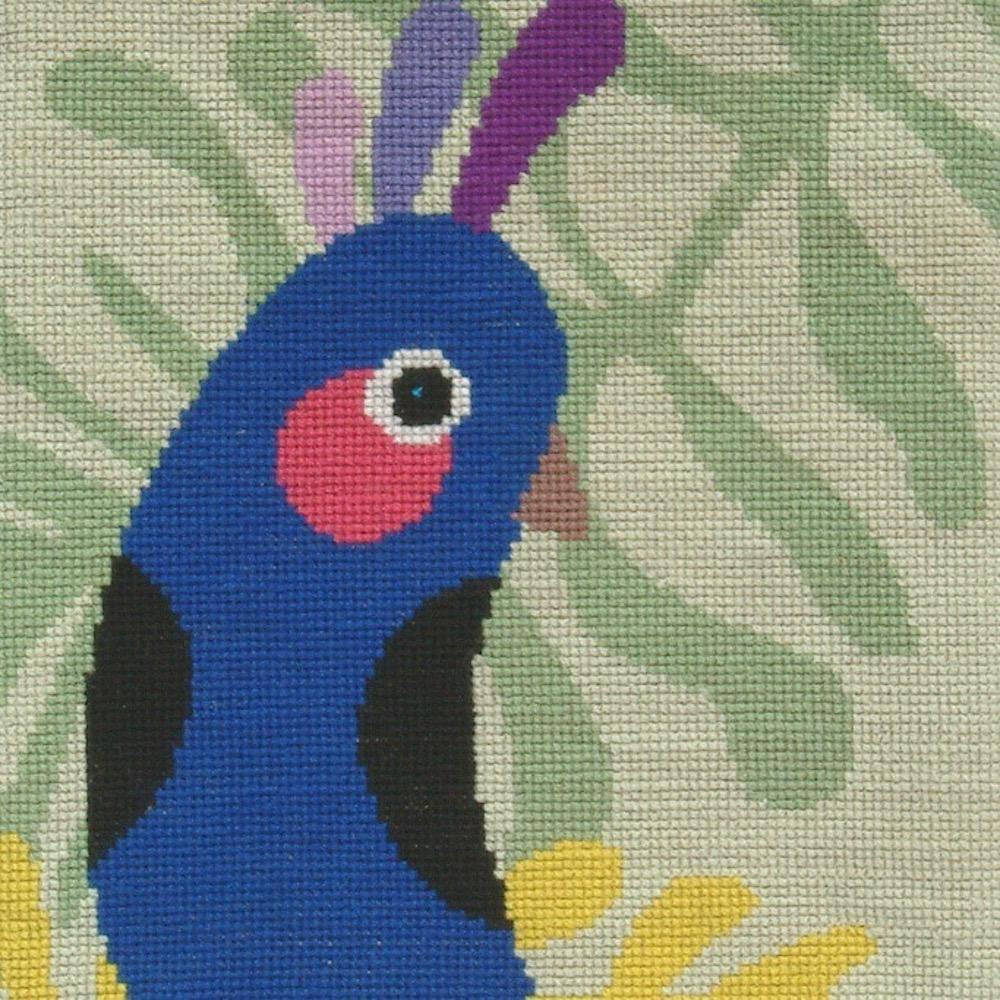 Blue Cockatoo Cross Stitch Pouch Kit